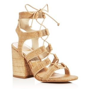 Dolce Vita Eva Raffia Cage Sandals